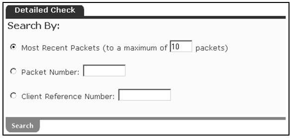 Packet Detailed Check