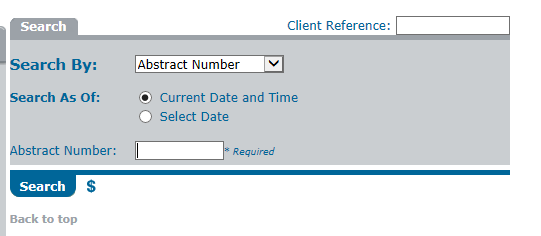 Quick Search by Abstract