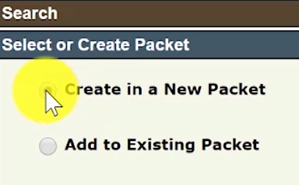 Create Packet