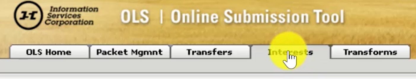 Interest Tab