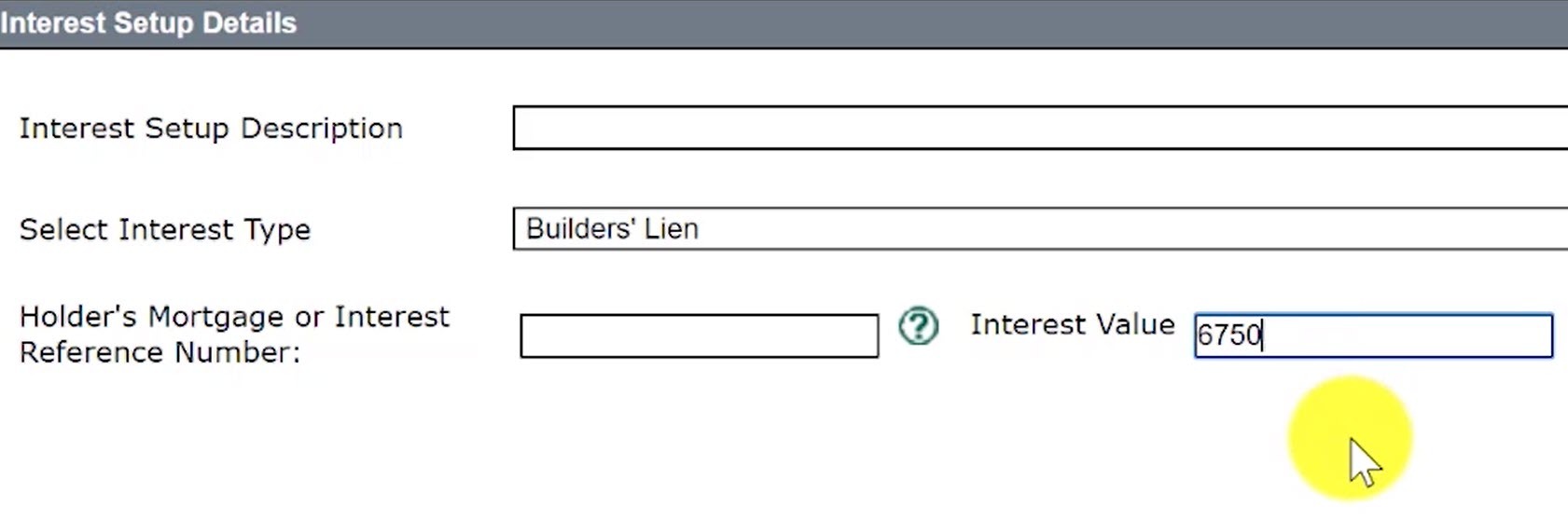 lien value