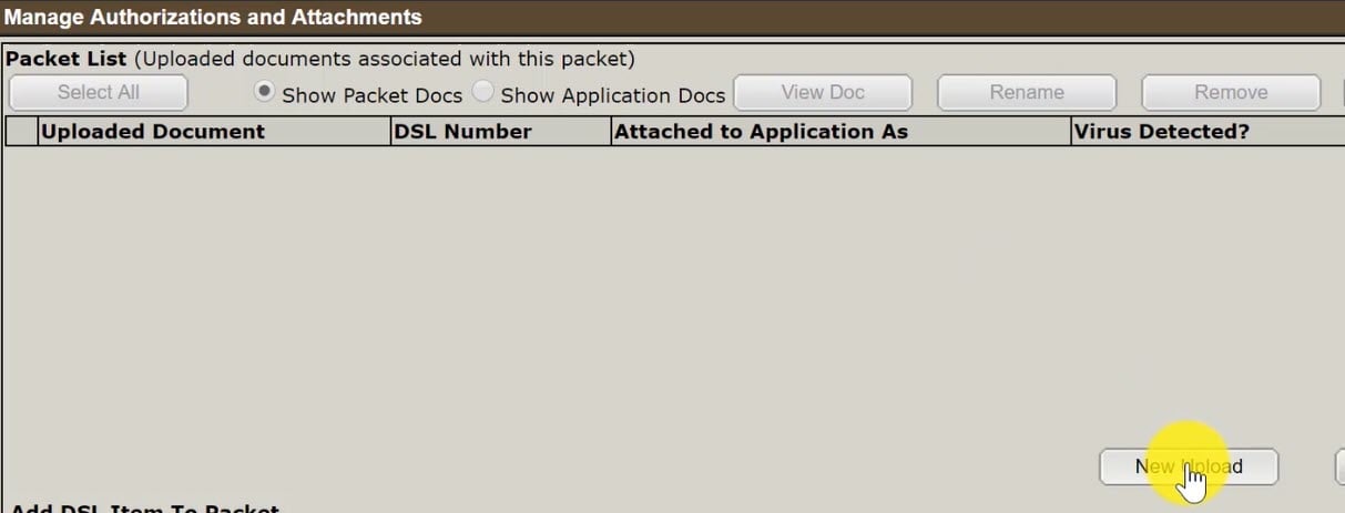 Step 8 - New Upload
